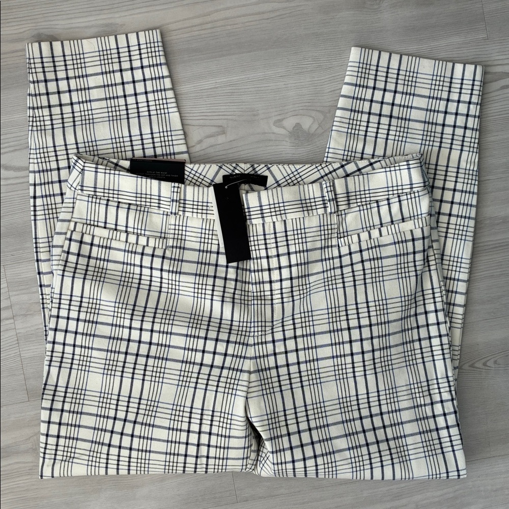 NWT Banana Republic Size 14 Mid-Rise Skinny Modern Sloan Plaid Pants